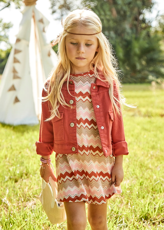 Vestido com Padrão - Multicor