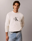 Sweat com Logo - Bege