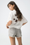 T-shirt com Estampado Traseiro - Branco