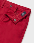 Calças Slim Fit - Vermelho