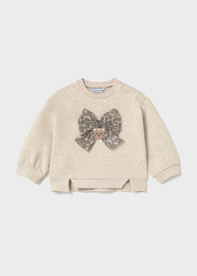 Sweat com Relevo - Bege