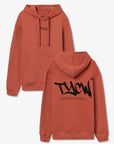 Hoodie com Estampado Traseiro - Vermelho