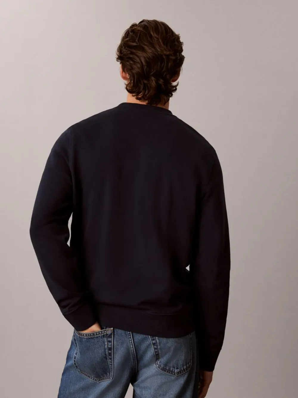 Sweat com Logo - Marinho