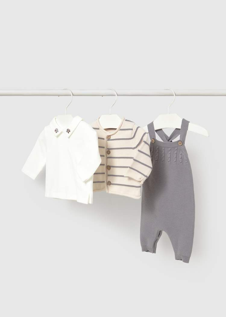 Conjunto de 3 Peças - Cinza