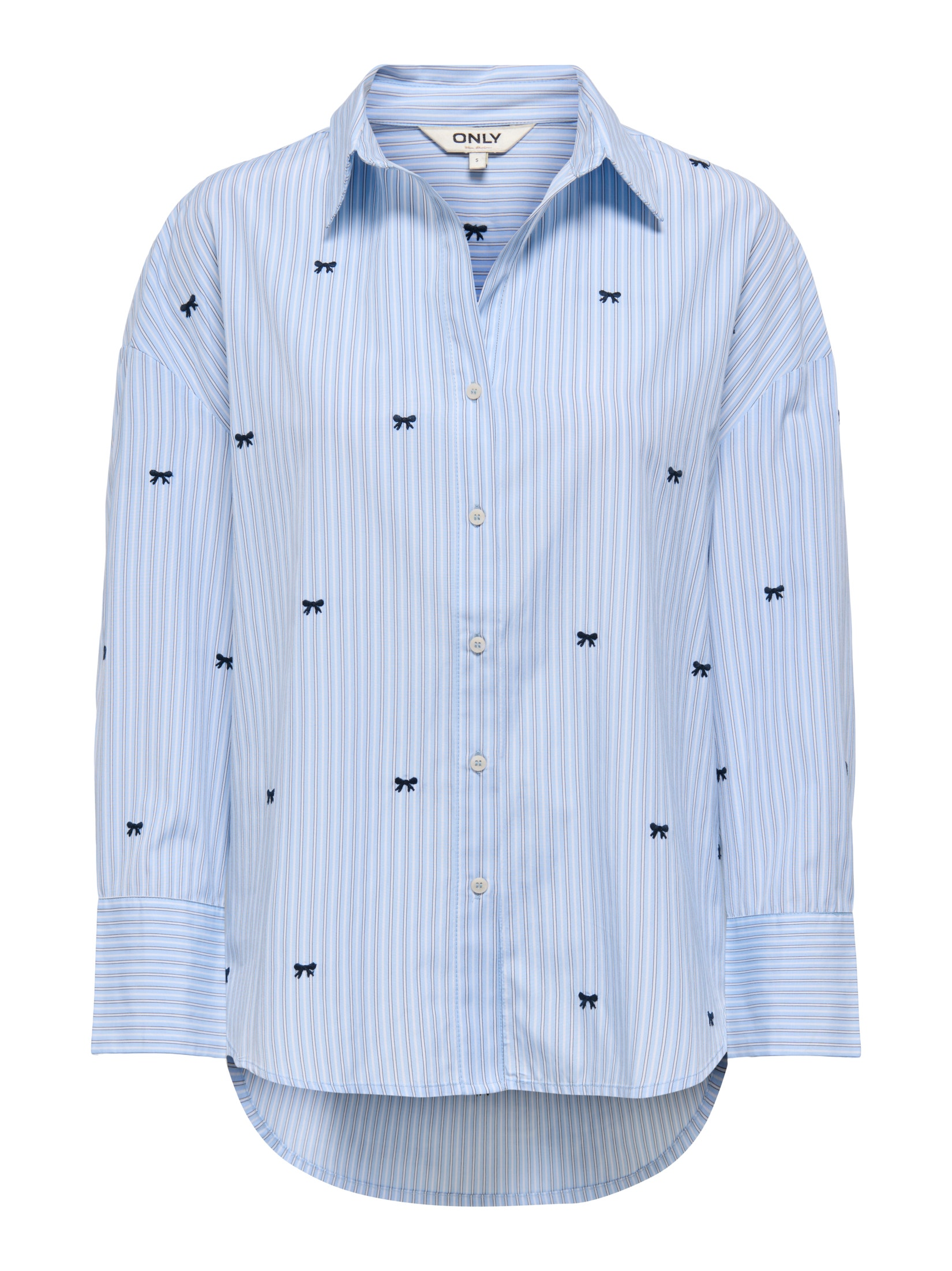 Camisa Bordada - Azul Claro