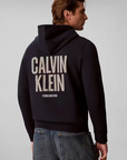 Hoodie com Estampado Traseiro - Marinho