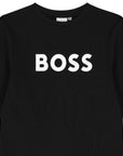 Sweatshirt com Logo Boss - Preto