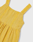 Vestido Perfurado - Amarelo