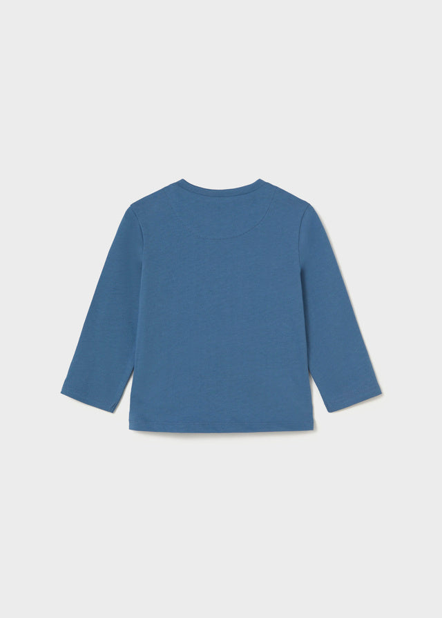 Camisola de Manga Comprida - Azul Médio