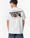 T-shirt com Estampado Traseiro - Branco