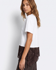 T-shirt com Renda - Branco