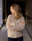 Cardigan de Malha - Bege