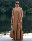 Vestido Midi - Camel