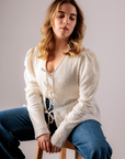 Blusa con Lazos - Blanca