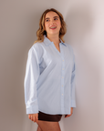 Camisa Relaxed Fit - Azul Claro