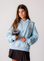 Hoodie Bordada - Azul Claro