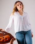 Blusa Franzida - Branco