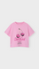 T-shirt Estampada - Rosa