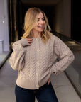 Cardigan de Malha - Bege