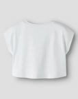 Crop Top Estampado - Azul Claro