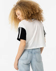 T-shirt Oversize com Estampado Frontal - Preto