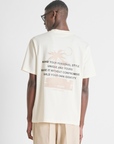 T-shirt com Estampado Traseiro - Bege