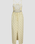 Vestido com Padrão - Amarelo