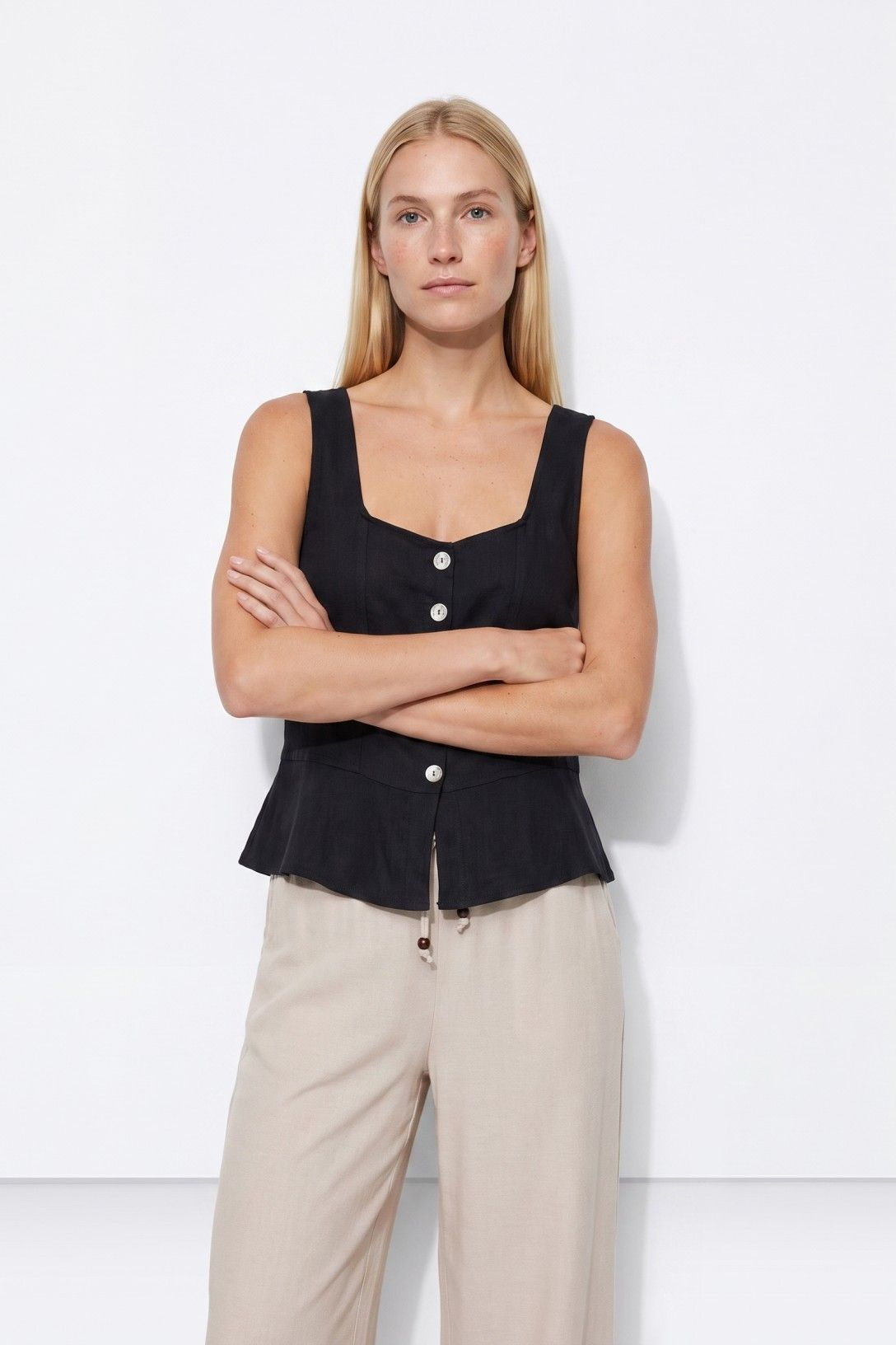 Blusa com Laço - Marinho