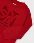 Sweat Estampada - Vermelho