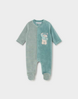 Babygrow com Pé - Verde água