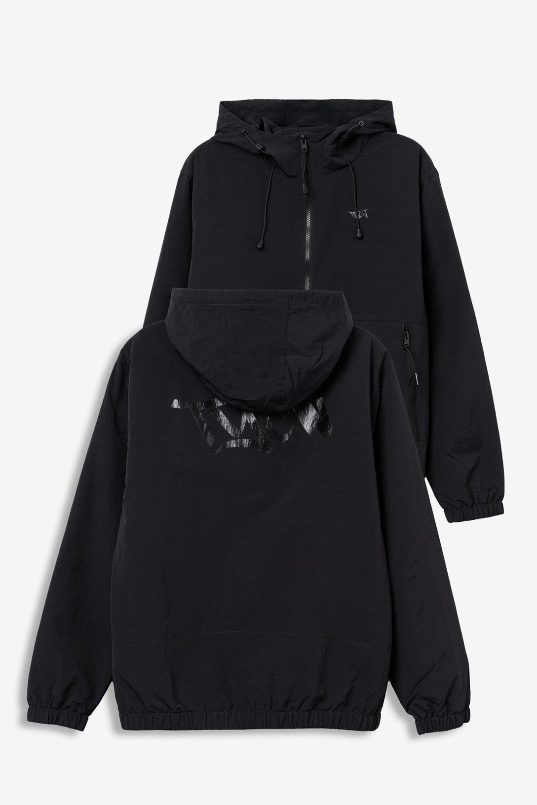 Parka com Capuz - Preto