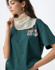 T-shirt com Estampado Traseiro - Verde