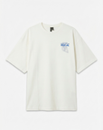 T-shirt com Estampado Traseiro - Azul Médio