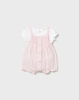 Conjunto de mono rosa