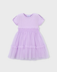Vestido Combinado - Lilás