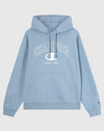 Hoodie com Estampado - Azul Claro