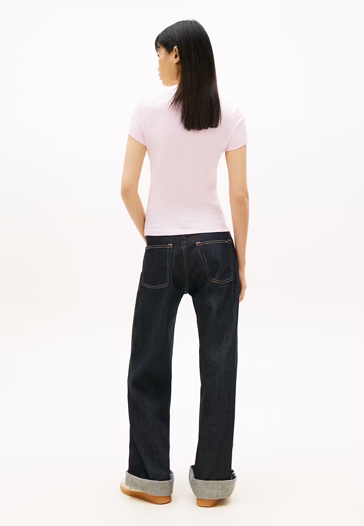 T-shirt com Logo - Rosa