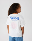 T-shirt com Estampado Traseiro - Branco