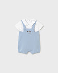 Babygrow de Calção - Azul Claro