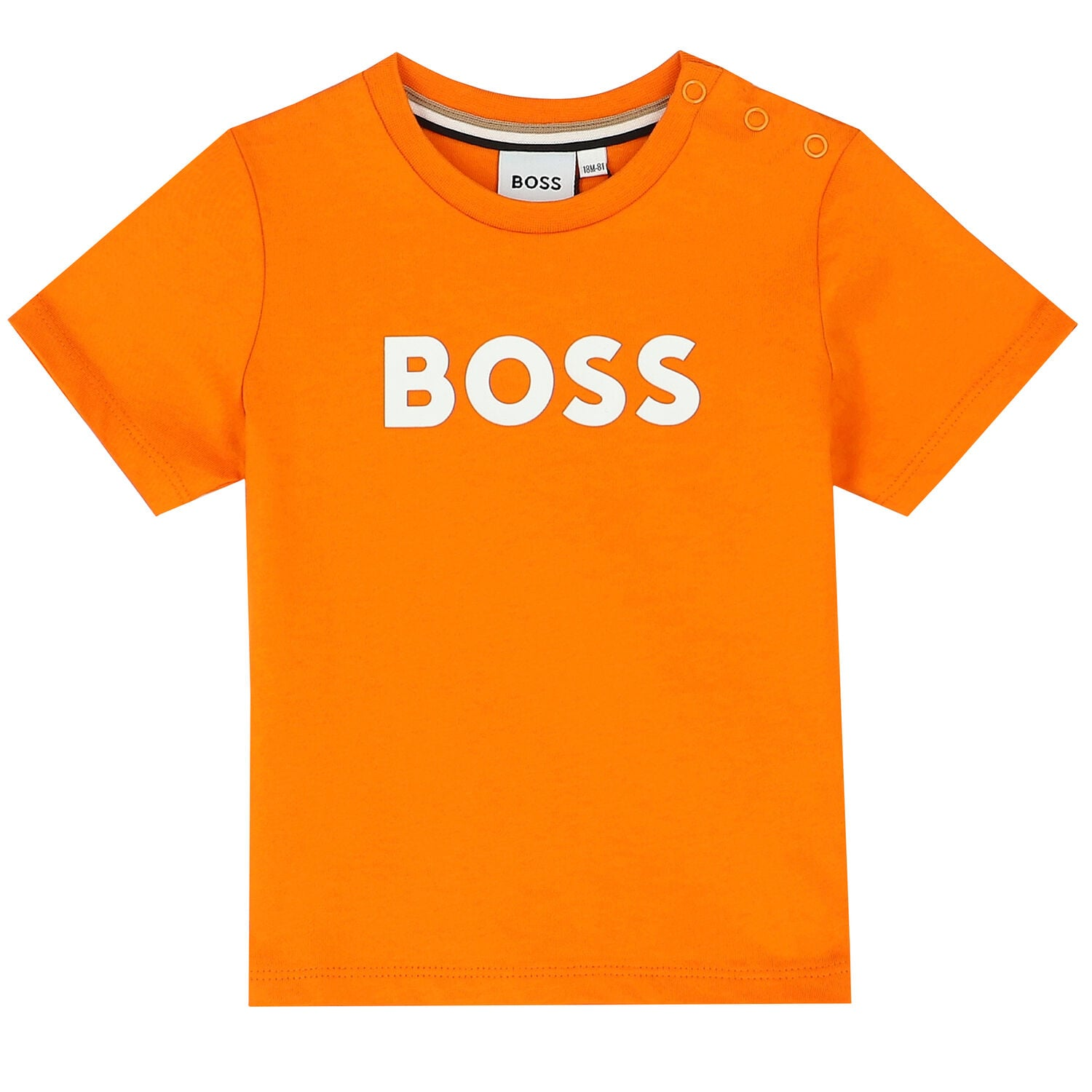 T-shirt com Logo - Laranja