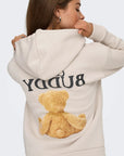 Hoodie com Capuz Urso - Bege