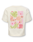 T-shirt com Estampado Traseiro - Crú
