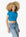 T-shirt Cropped - Azul Claro