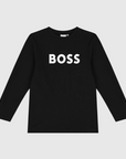 Sweatshirt com Logo Boss - Preto