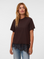 T-shirt com Renda - Castanho