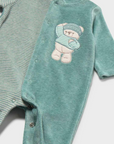 Babygrow com Pé - Verde água