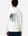 Hoodie com Estampado Traseiro - Branco