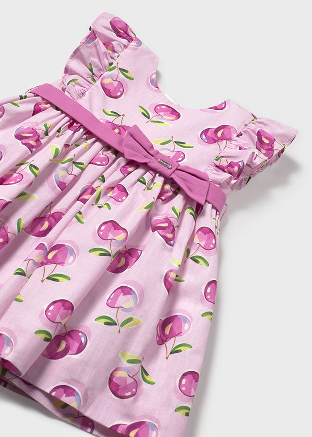 Vestido Estampado - Rosa