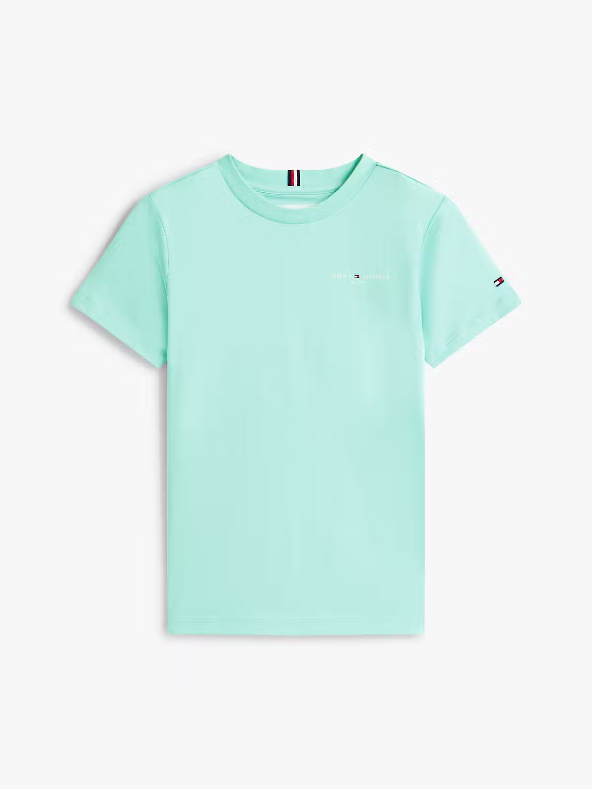T-shirt com Logo - Verde água