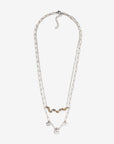 Colar Corrente Dupla - Prateado